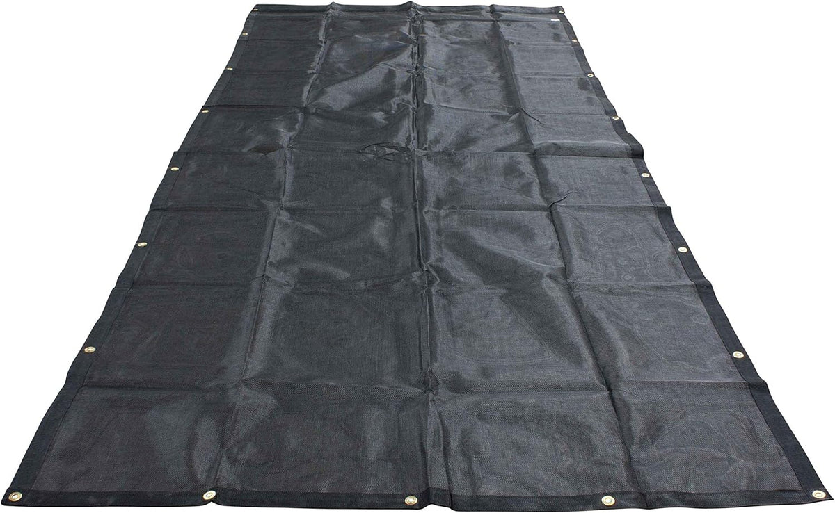 7' x 16' Vinyl Coated Mesh Dump Truck Tarps with 5 Inch 18oz Double Pocket R394