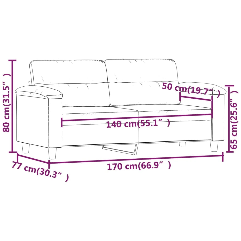 Black Faux Leather 2-Seater Sofa U178
