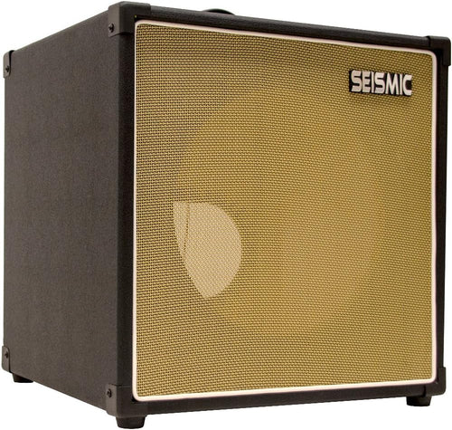 1x12 Empty Guitar Speaker Cabinet - 7 Ply Birch - Orange Tolex, Black Removable Cloth Grill H6468