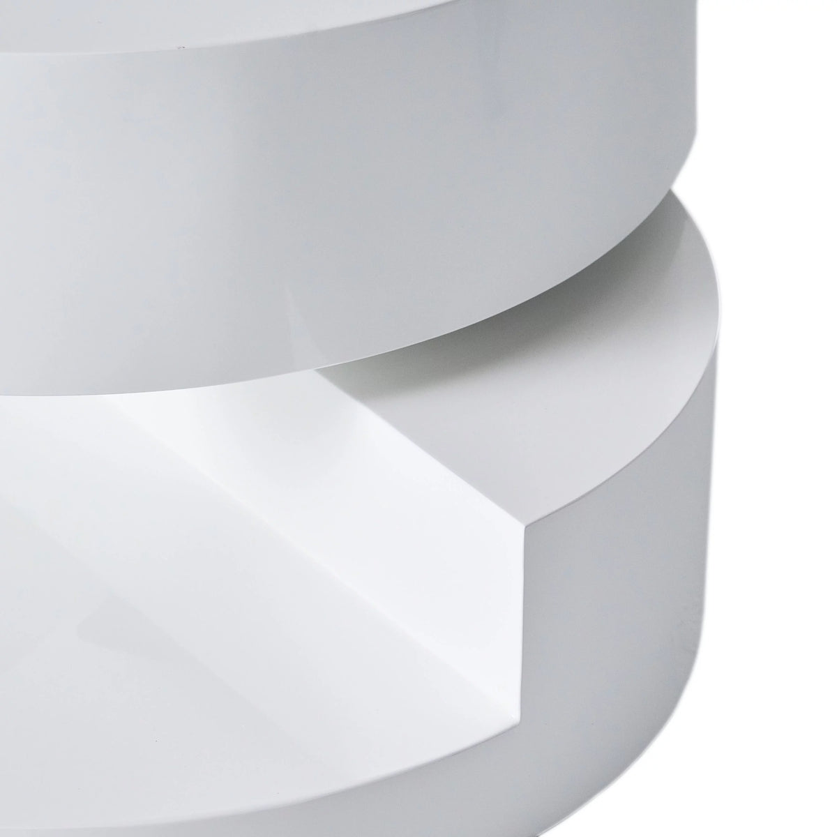 Glossy White Rotatable Coffee Table X244