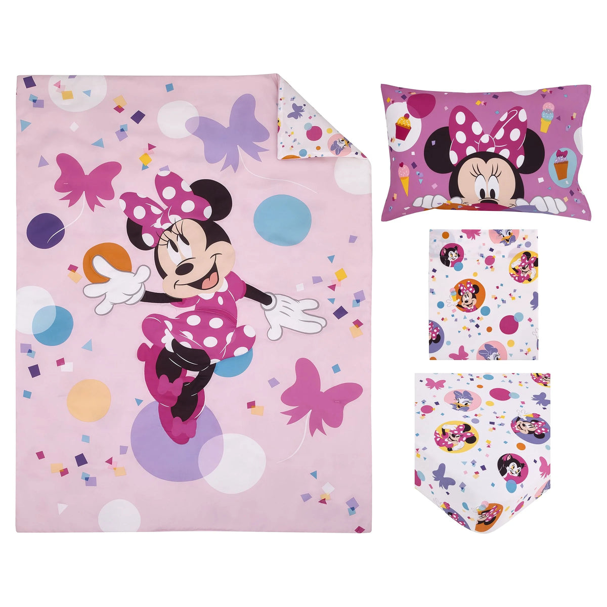 4-Piece Pink Lavender Toddler Bedding P753743