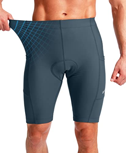 3D Padded Cycling Shorts with Zipper Pockets O93435