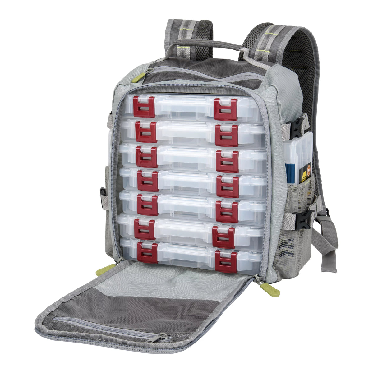 Compact Fishing Backpack, 17.6 liters, Gray/Lime U299014