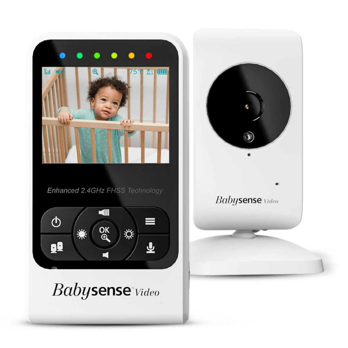 Compact Video Baby Monitor with Camera and Audio F7456