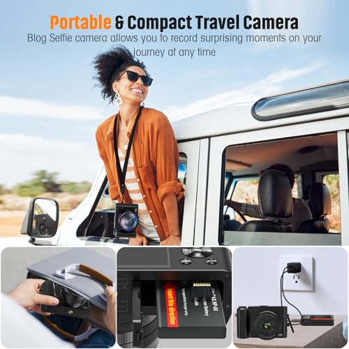 4K 64MP Compact Digital Camera with 16X Zoom N815554