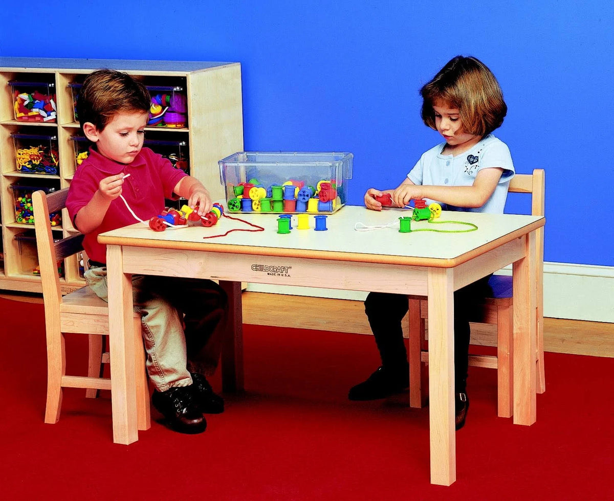 Laminate-top Wood Table, Rectangle, 30 W x 48 D x 28 H in R152595