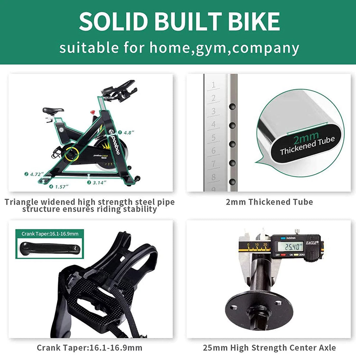 Commercial Exercise Bike Heavy Duty Belt Drive Stationary Indoor Cycling Bike X514