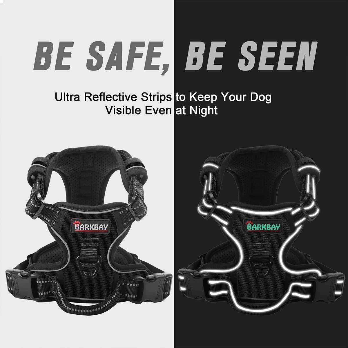 No Pull Reflective Dog Harness with Handle D2801