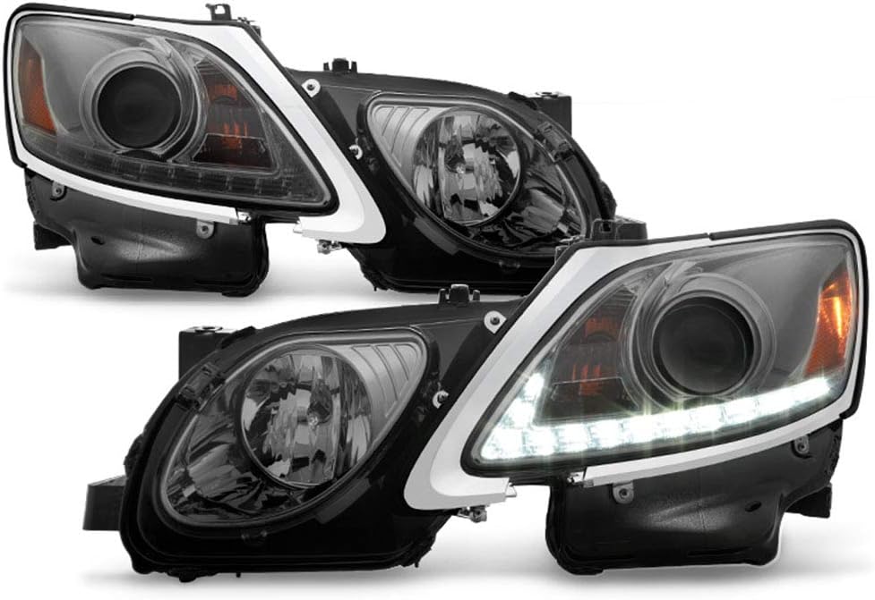 Smoked Lens LED Strip Projector Headlights X7851