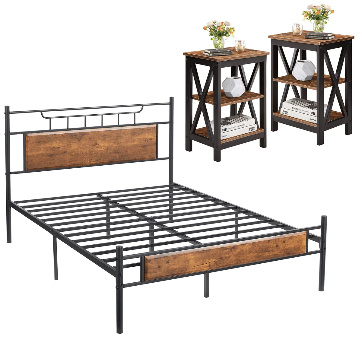3-Piece Queen Bedroom Set with Nightstands Q2253