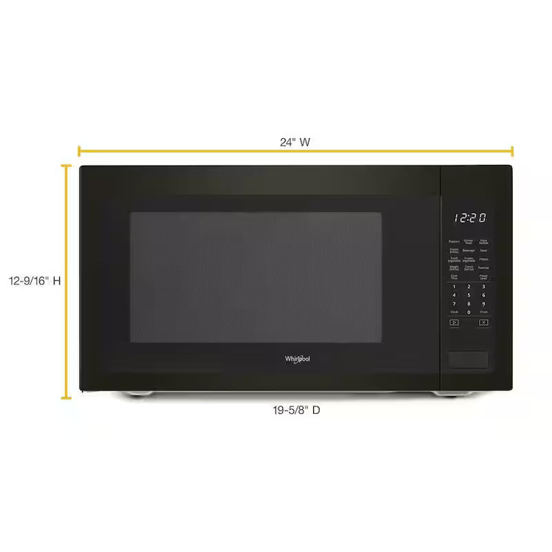 2.2 cu. ft. Black Stainless Countertop Microwave W9711