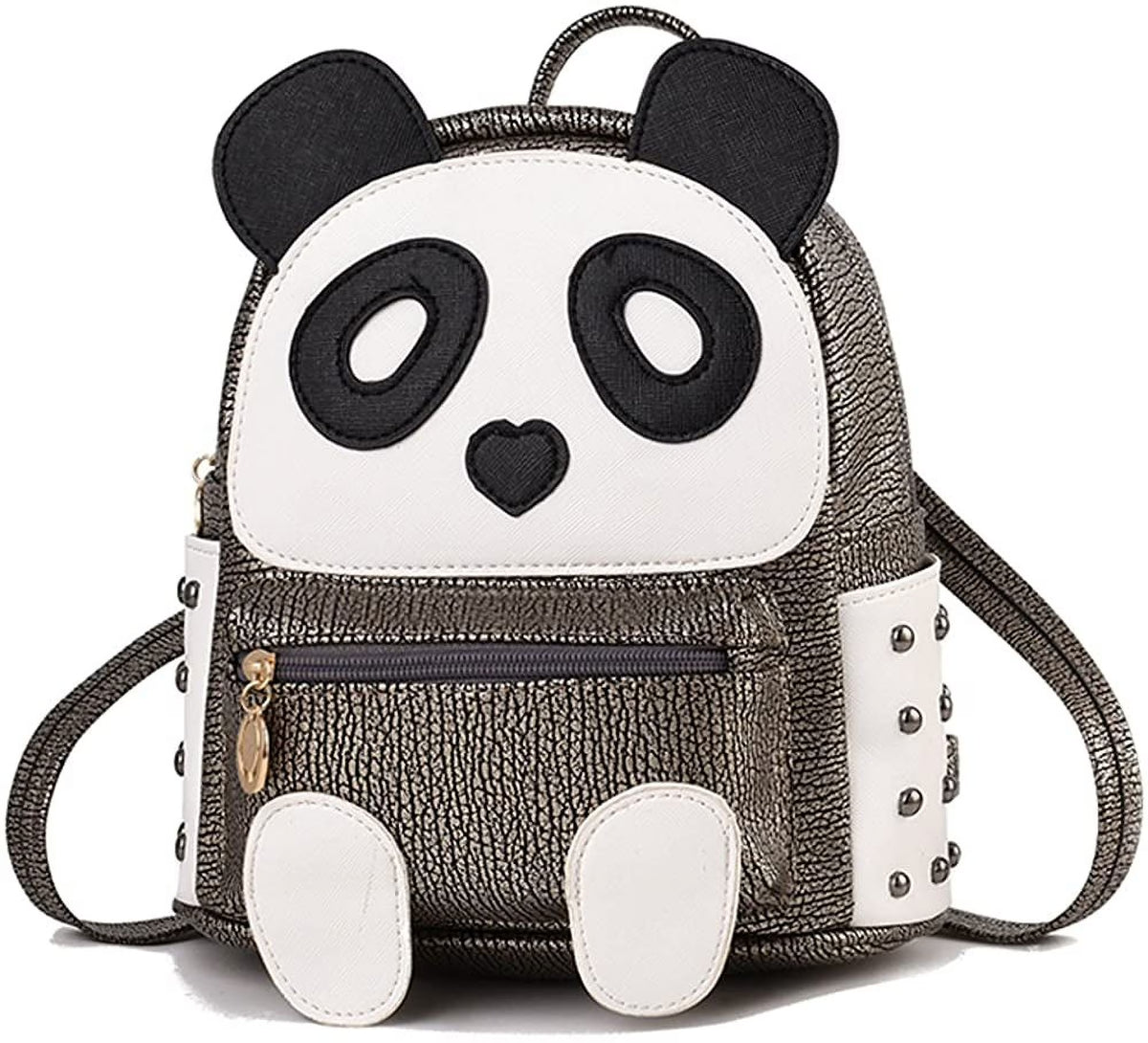 Waterproof Leather Panda Backpack K4036
