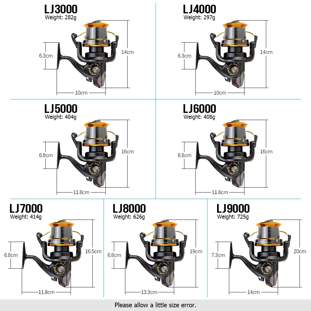 Spinning Reel 12+1bb 13ball Speed 4.11 Lj9000 L6293