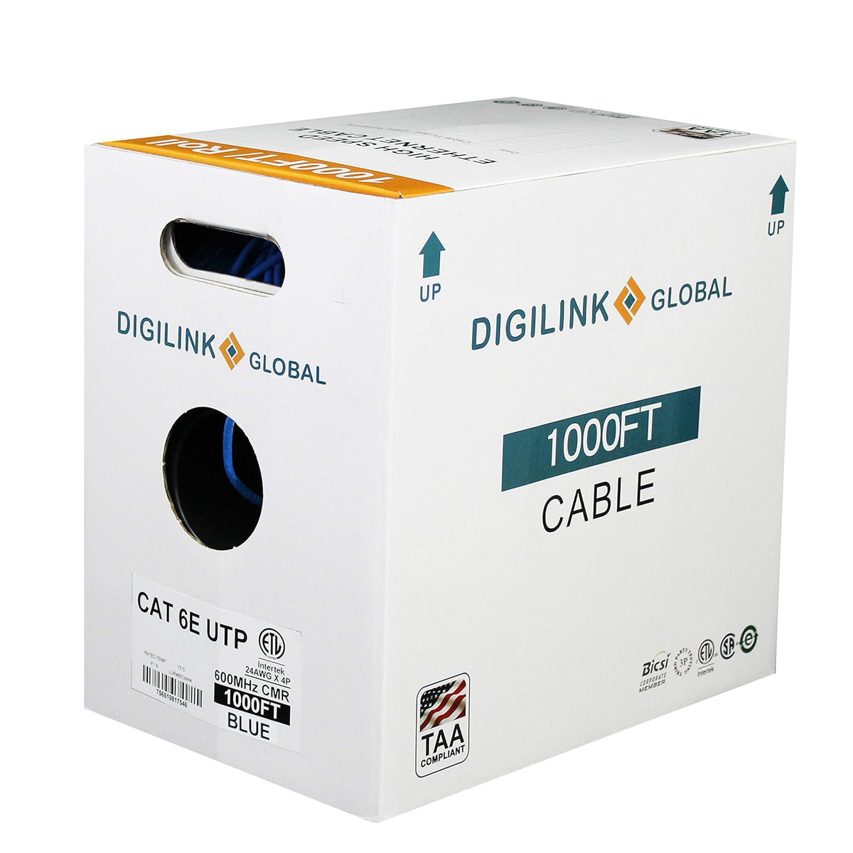 Bulk Ethernet Cable in Blue, Pack of 2 M933