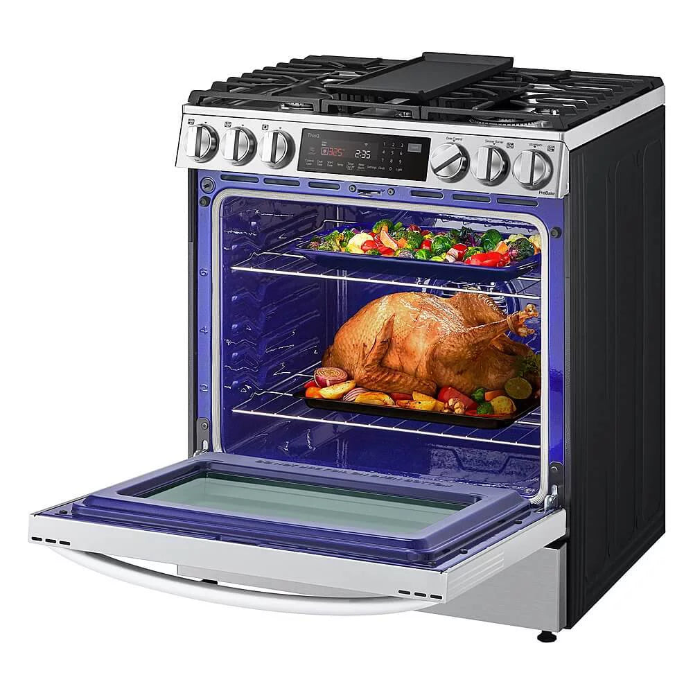 30" Wide 6.3 Cu. Ft. Slide In Dual Fuel Range - Stainless Steel U790