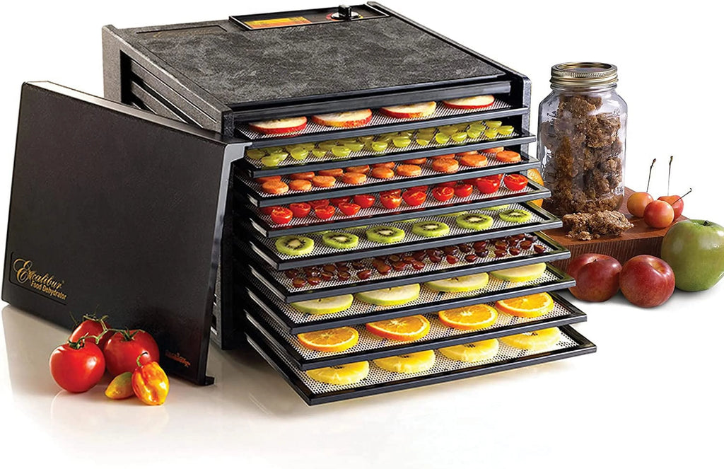 Electric Food Dehydrator Machine 600 W 9 Trays Black E7230
