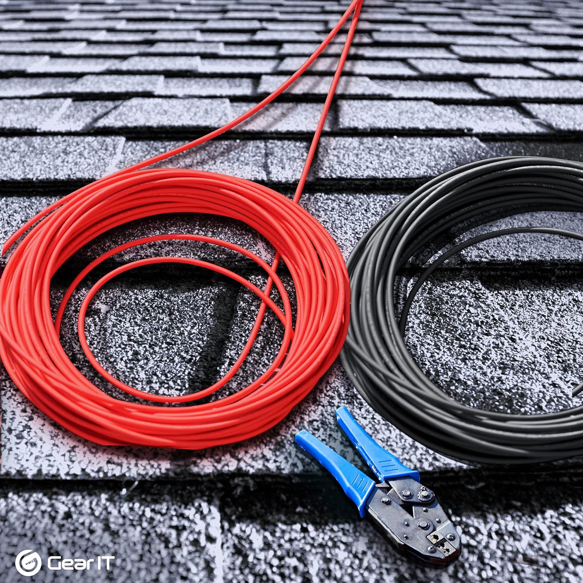 10AWG Solar Extension Cable with Male to Female Connectors, 100 Feet D802