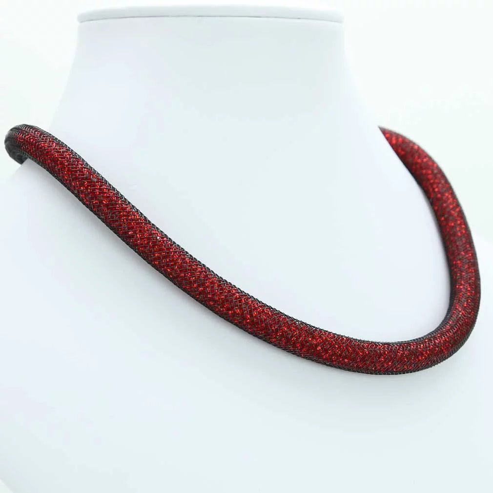 Fire Red Murano Glass Necklace T1790