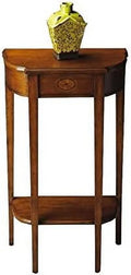Traditional Console Table in Olive Ash Burl V7840