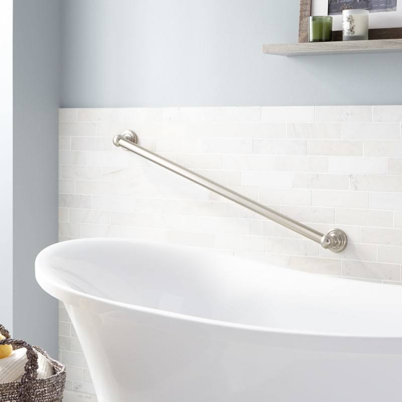 Brushed Nickel Grab Bar C4671
