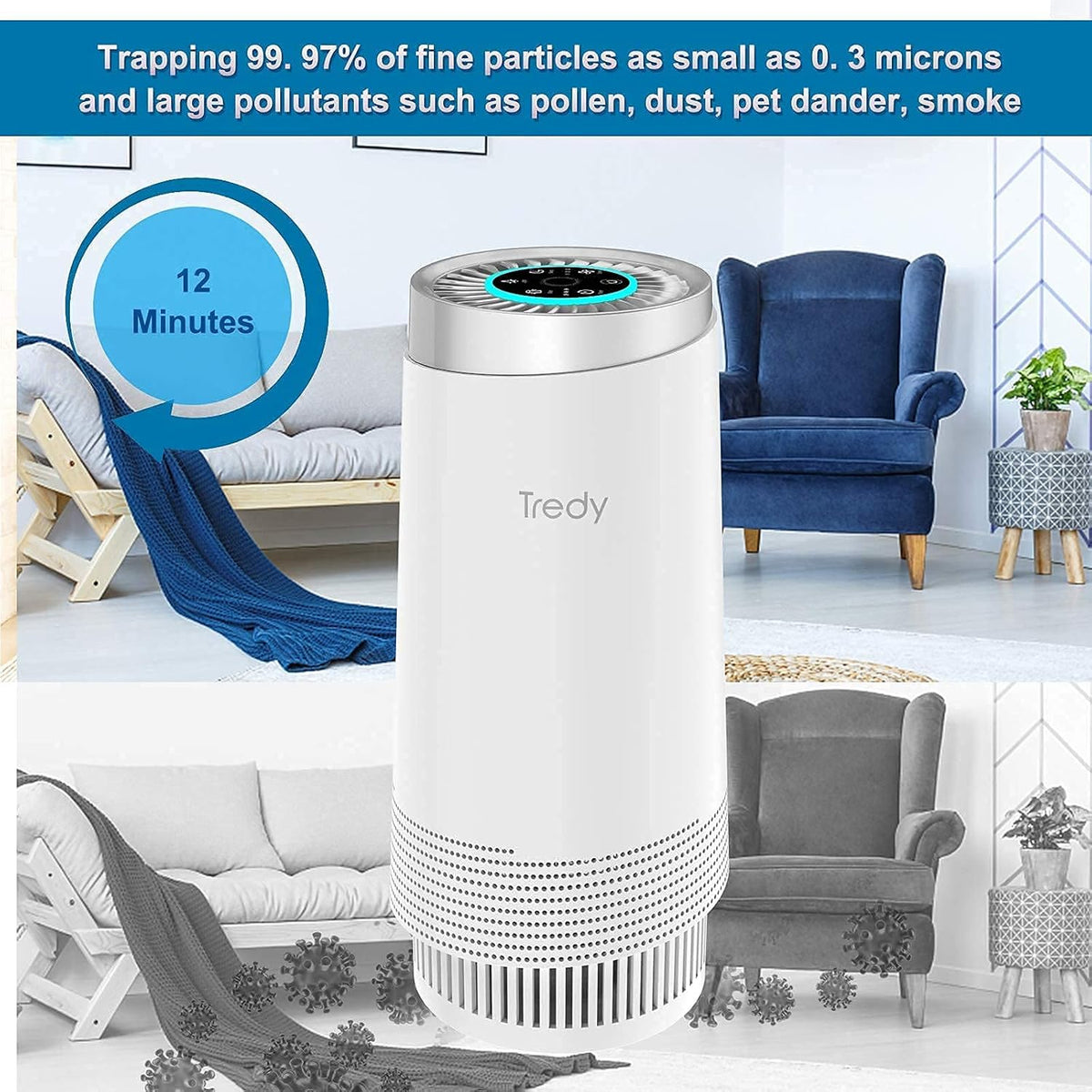 Air Purifier with H13 True Hepa Filter A7569