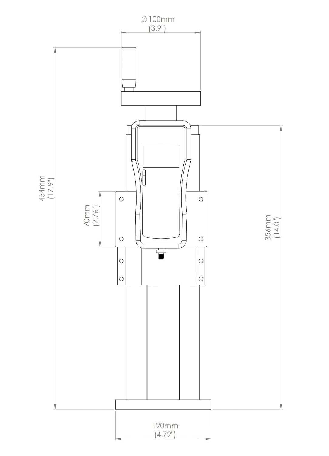 Hand Wheel Test Stand F8833