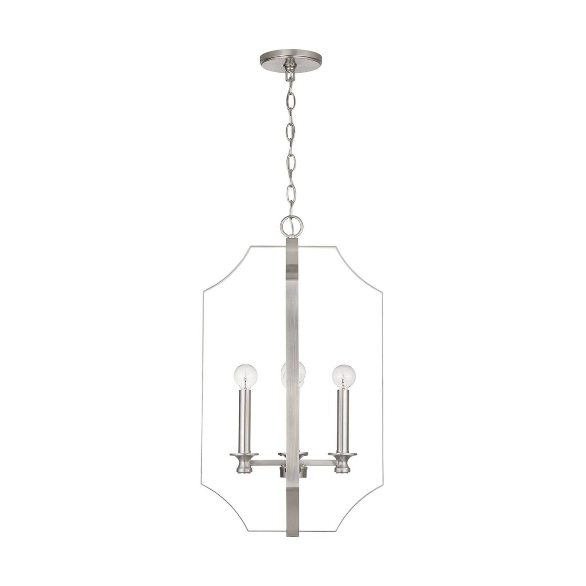 4 Light Foyer Brushed Nickel B916