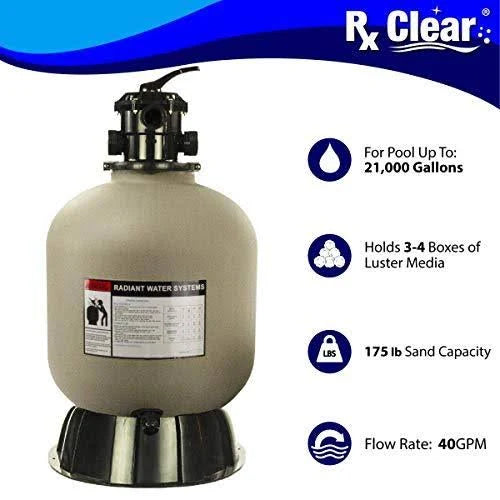 19 inch Above Ground Swimming Pool Sand Filter W54319