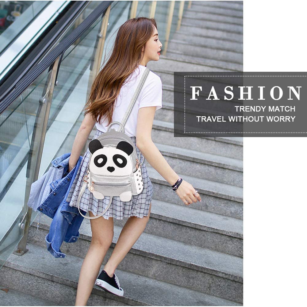 Waterproof Leather Panda Backpack K4036