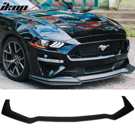 Front Bumper Splitter Lip Black PP J758