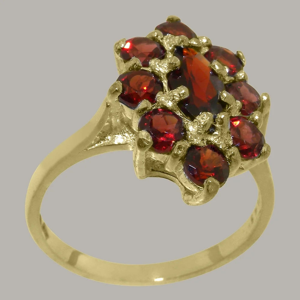 9k Yellow Gold Garnet Statement Ring G200508