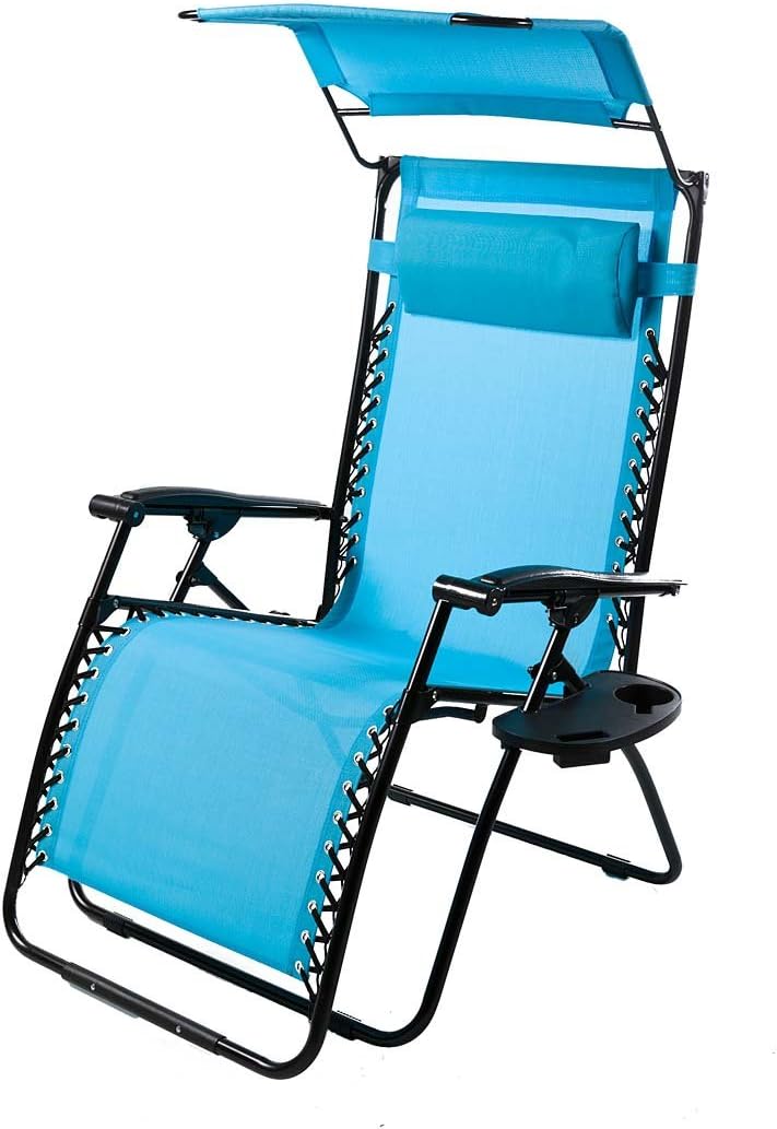 Outdoor Zero Gravity Chair with Canopy Q52877