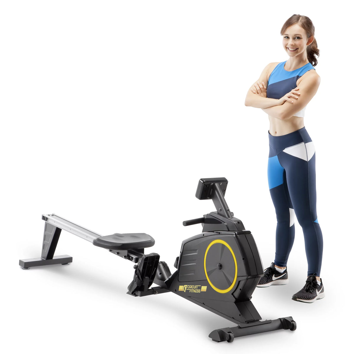 Foldable Magnetic Rowing Machine with 8 Resistance Settings V17341