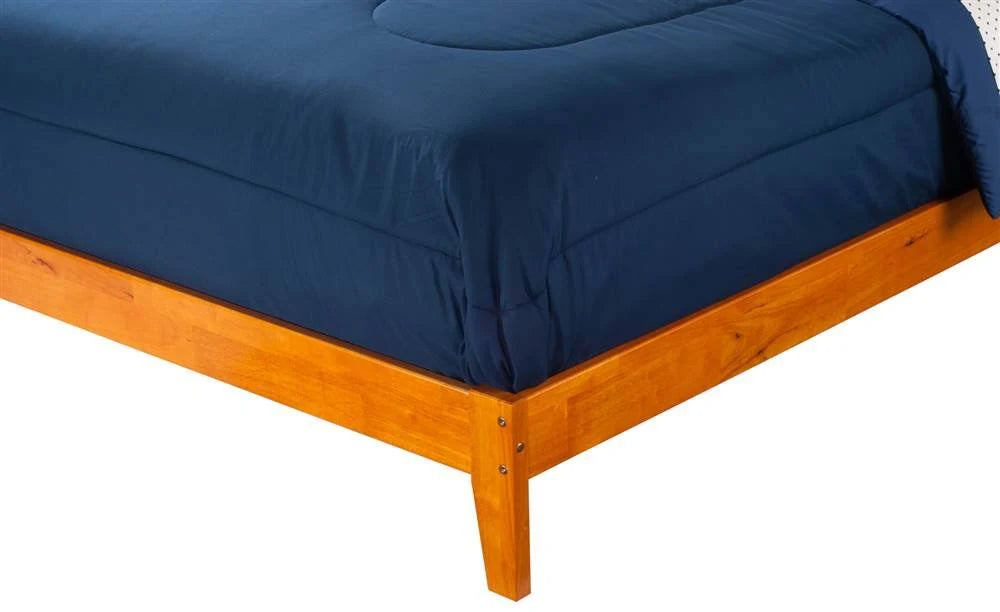 Queen Caramel Latte Bed with Open Foot N1498