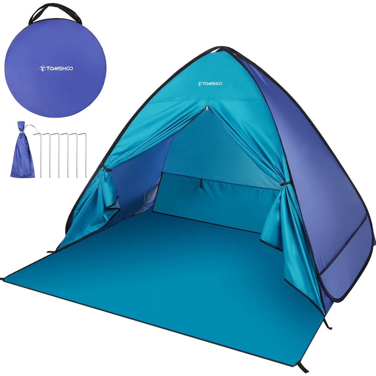 Beach Tent Pop Up Sun Shelter with Carry Bag D1880