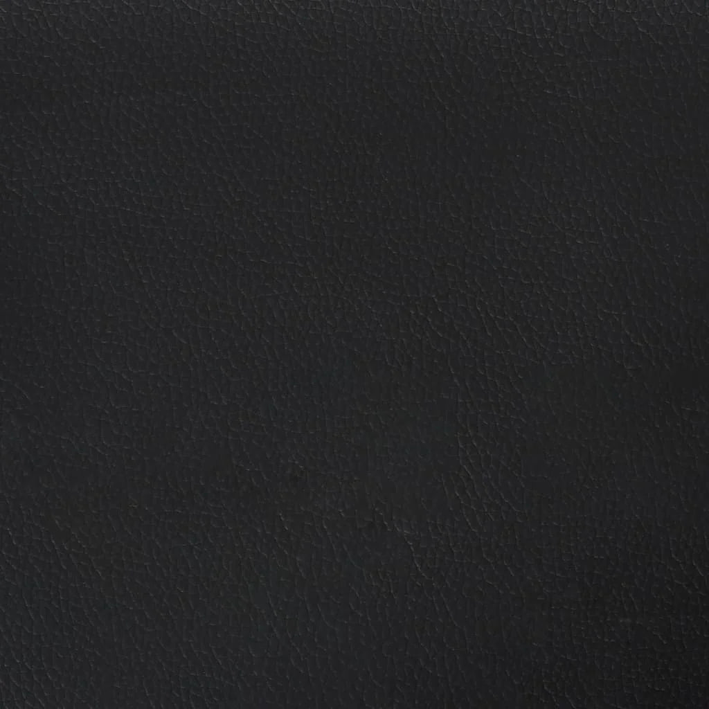 Black Faux Leather 2-Seater Sofa U178