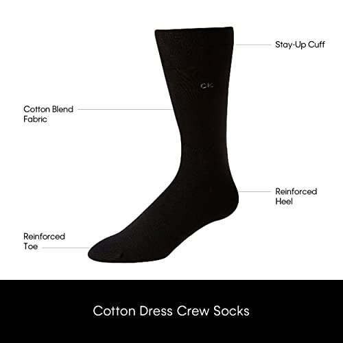 Lightweight Cotton Blend Crew Socks (6 Pairs) J3477