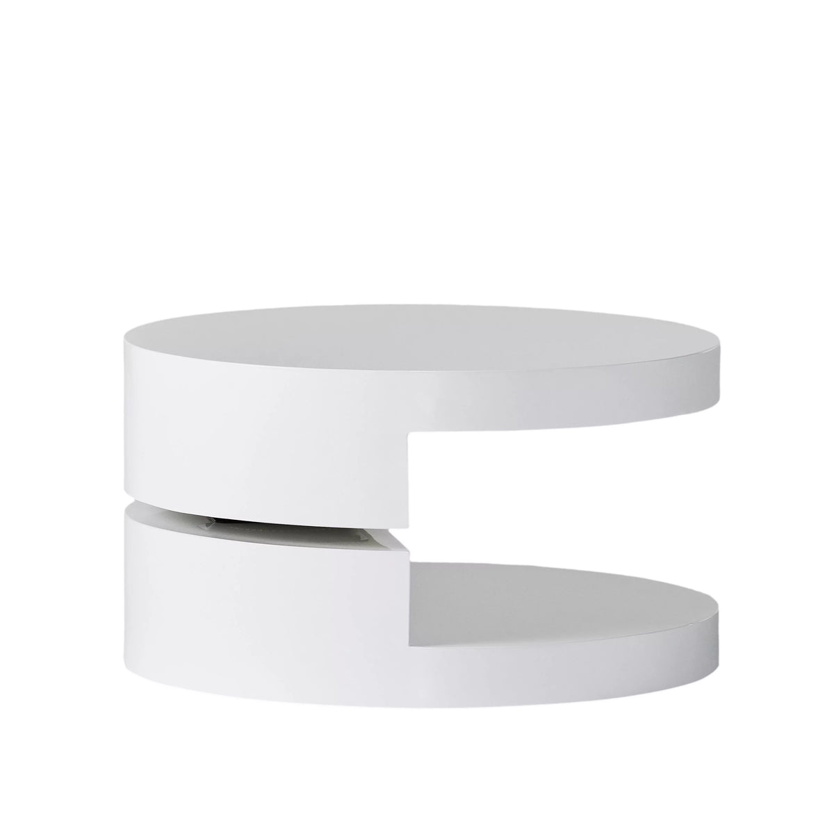Glossy White Rotatable Coffee Table X244