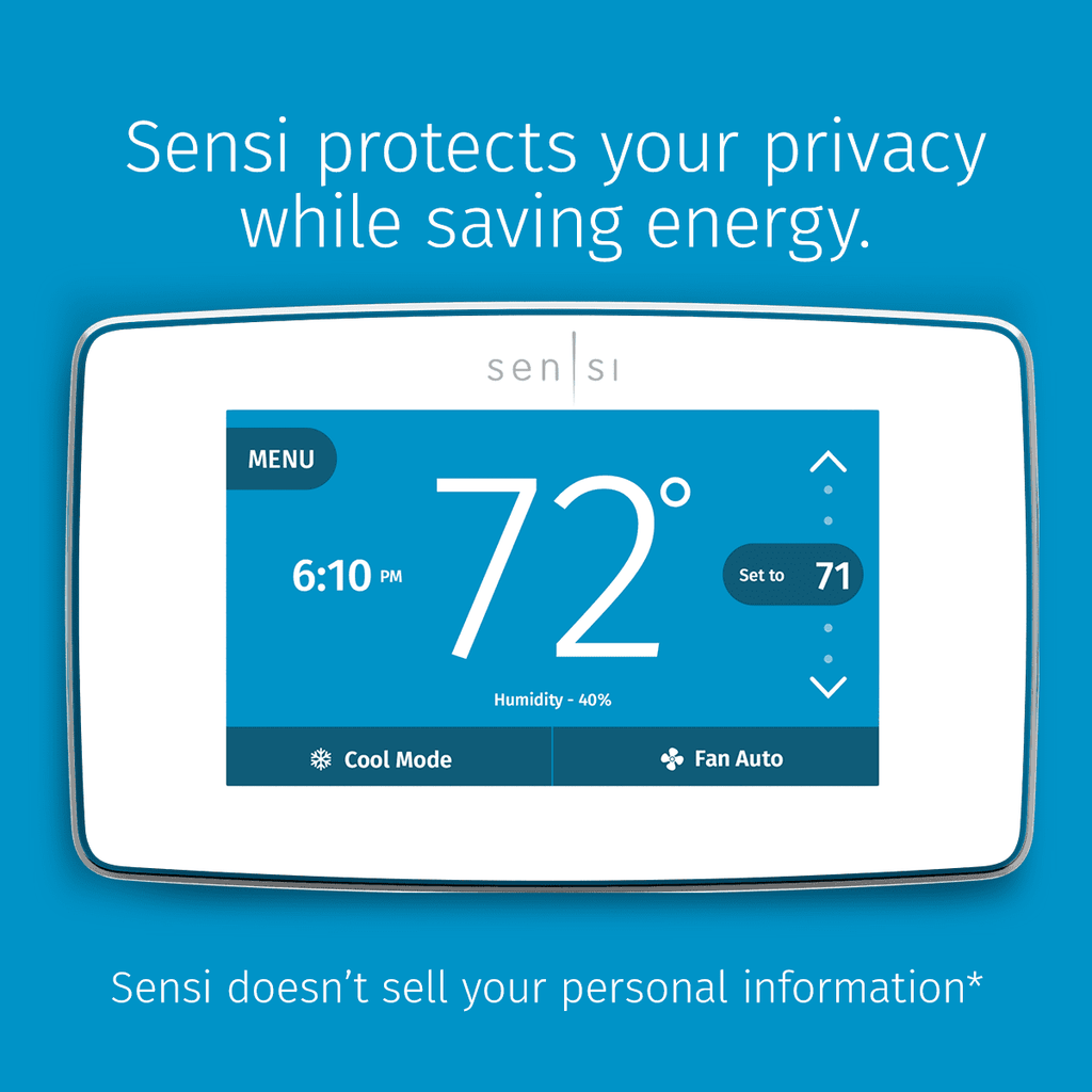 Black Smart Programmable Wi-Fi Thermostat D9286