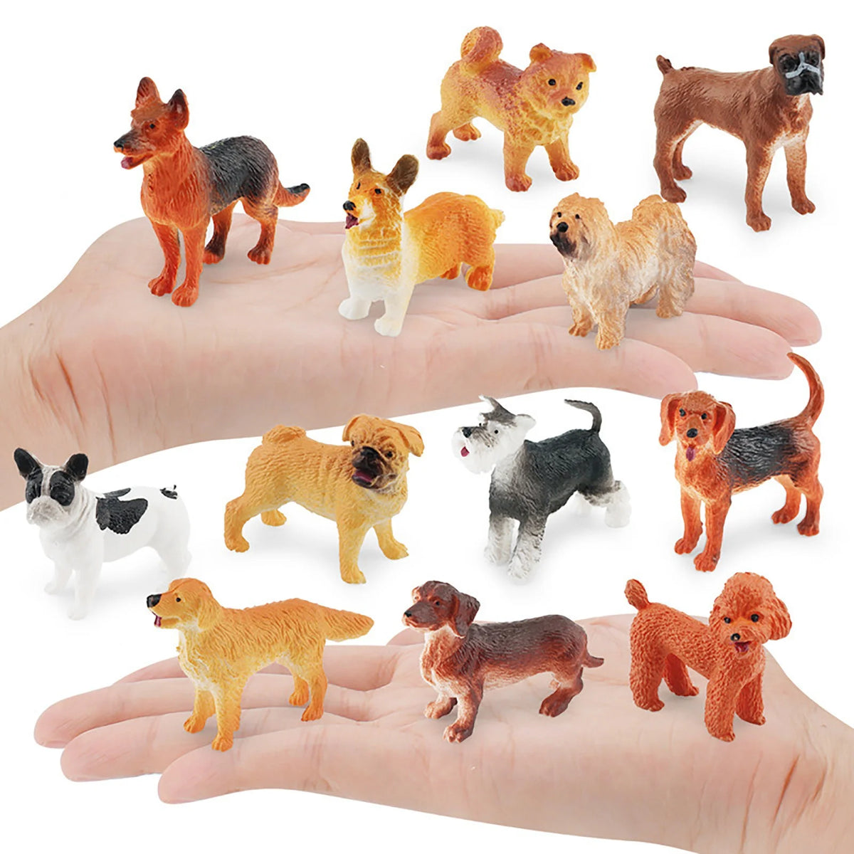 12PC Colorful Simulation Lizard Mini Animals Model Ornaments M517