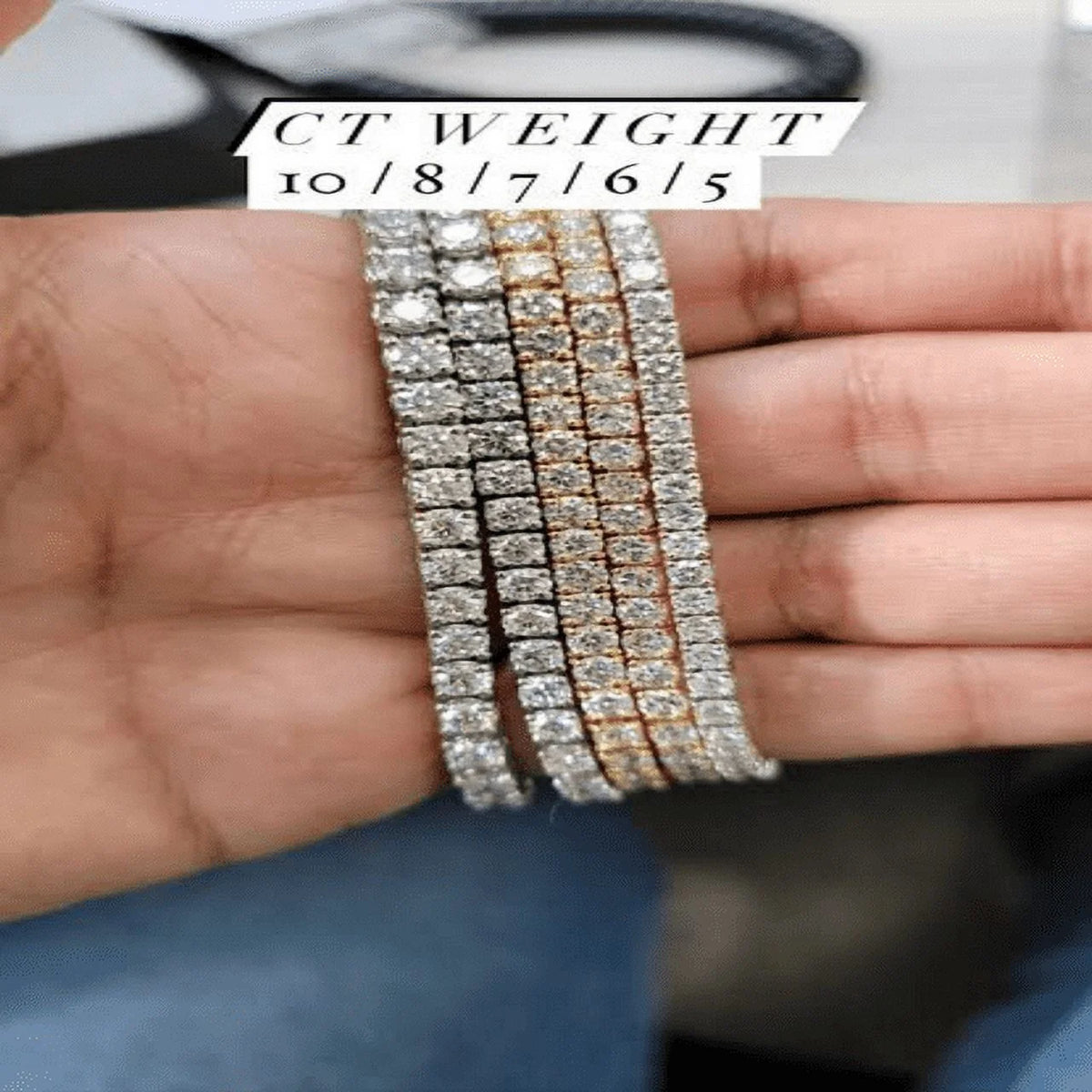 14K White Gold Tennis Bracelet N335932