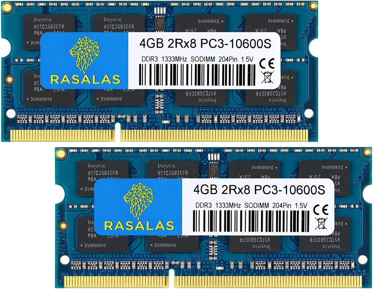 16GB Kit (2x8GB) DDR3 1333MHz SODIMM PC3-10600 CL9 204-Pin Non-ECC Unbuffered RAM A3149