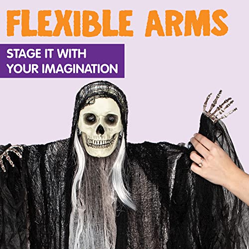 3 Pack Hanging Halloween Skeleton Ghosts Decorations T722640
