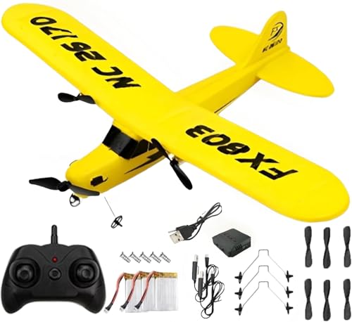 Yellow 2.4GHz Remote Control Airplane O493878