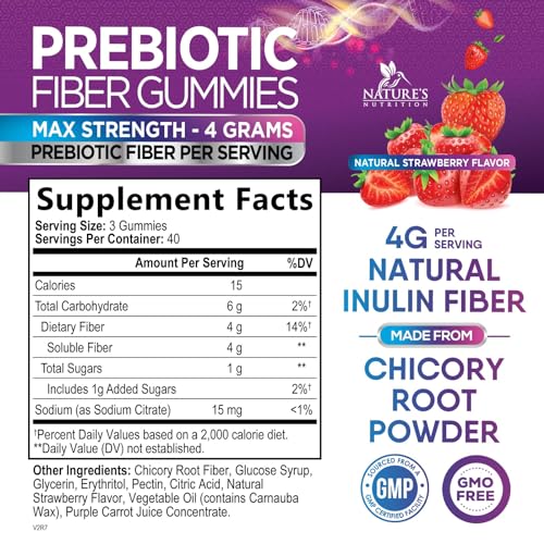 120 Gummies Prebiotic Fiber Gummies U6750
