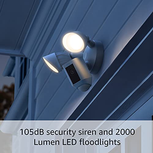 White Floodlight Cam with motion-activated 1080p HD video B946