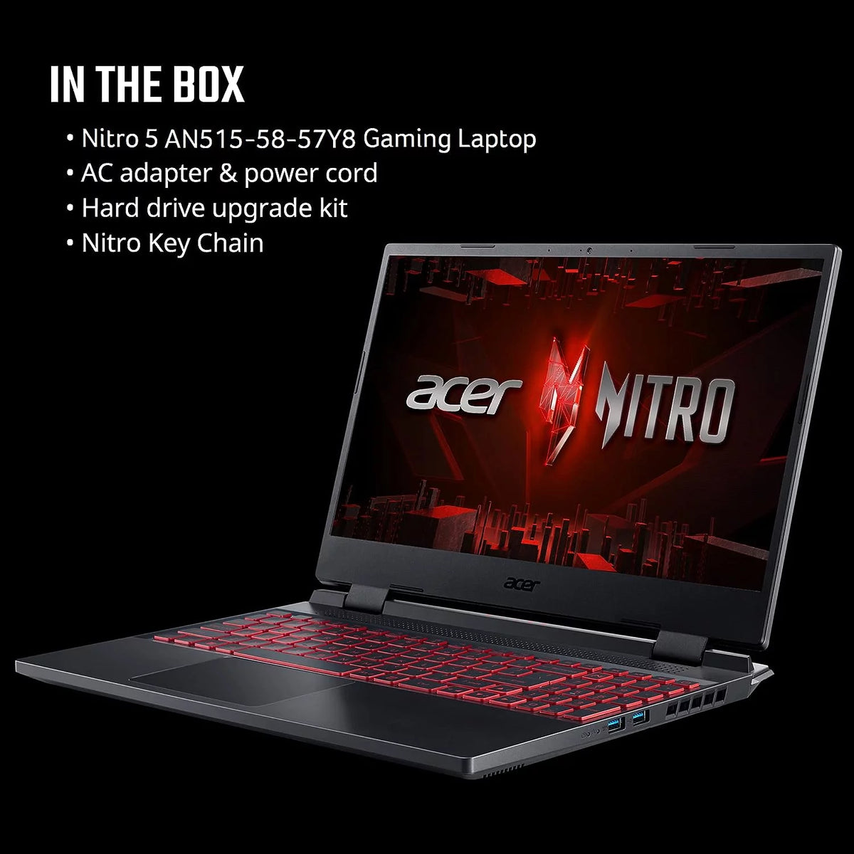 15.6" FHD 144Hz IPS Gaming Laptop with Intel Core i5-12500H, NVIDIA GeForce RTX 3050 Ti, 16GB DDR4, 512GB Gen 4 SSD L699061