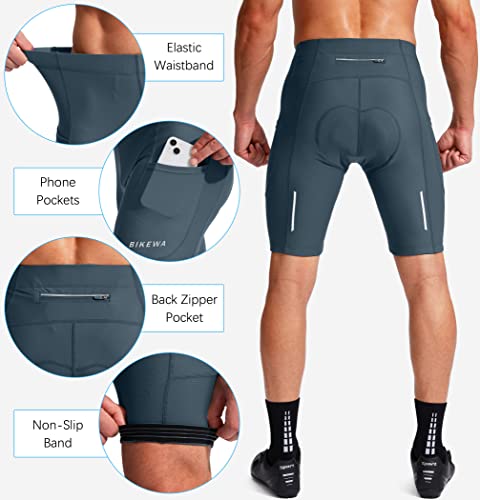 3D Padded Cycling Shorts with Zipper Pockets O93435