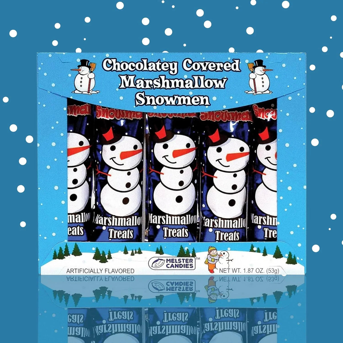 2 Pack 1.87 oz Chocolate Covered Marshmallow Snowmen L4909