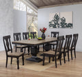 9 Piece Extendable Dining Table and 8 Chairs Set X498